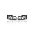 thumbnail image 1 of Headlight Assembly - TYC Compatible/Replacement for '03-04 Chevrolet Silverado/Avalanche (Exclude Black Bezel/Body Cladding Model) - With Chrome Bezel - Left + Right Set - 10396912, 10396913 - CAPA, 1 of 2