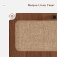 thumbnail image 3 of YOCWO Nightstand for Bedroom Set of 2 , Linen Bedside Table Set of 2 with Drawers, Walnut, 3 of 8