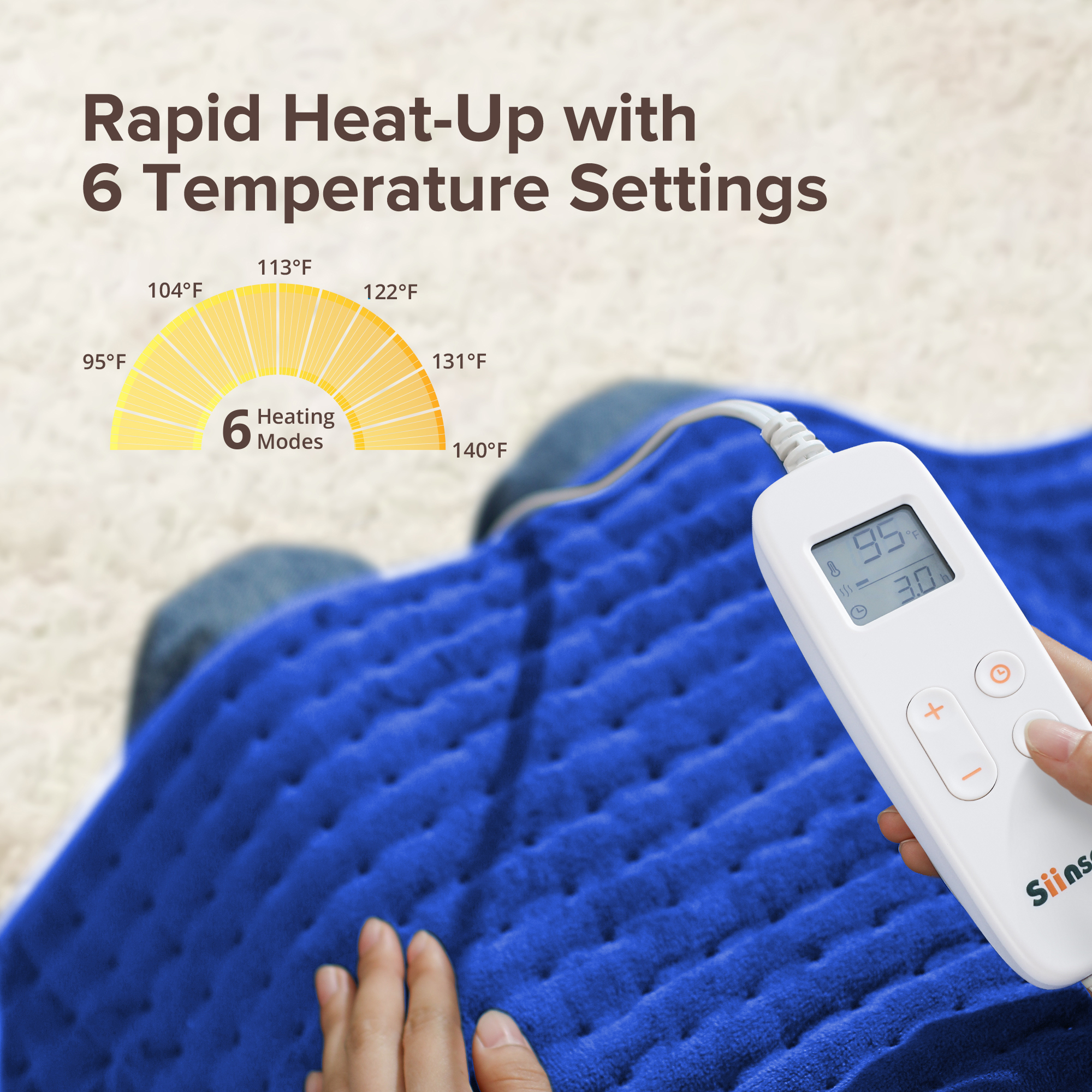 Sable XXL Heating Pad 33x17 Inch 6 Heat Settings photo 7
