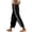 Black, variant on Women Side Stripe Pants Y2k Elastic Waist Wide Leg Baggy Track Pant Lace Trim Parachute Pants with Pockets Black,S