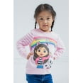 thumbnail image 2 of Dreamworks Gabby's Dollhouse Pandy Paws Big Girls Fleece Fur Sweatshirt Pink 10-12, 2 of 5