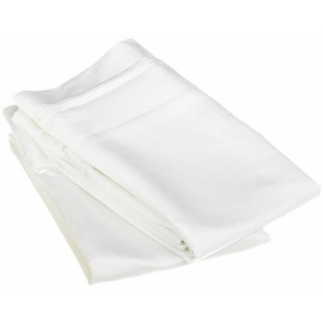 Egyptian Cotton 1500 Thread Count Solid Pillowcase Set Standard-White