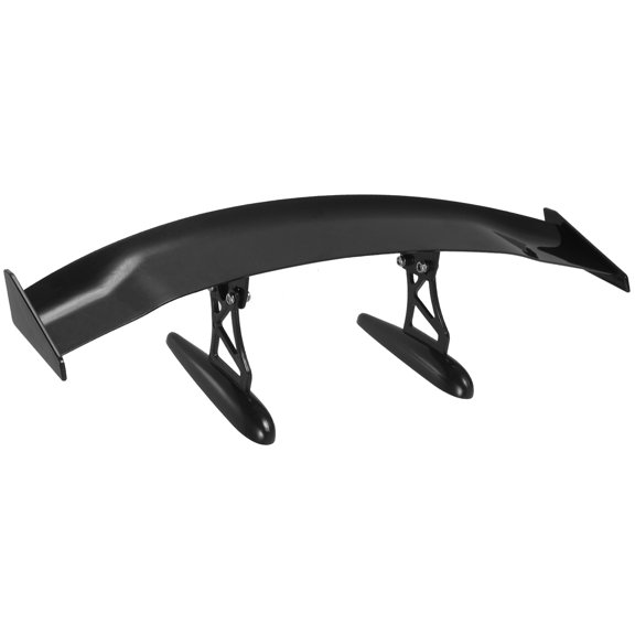 LEORX Universal Car Rear Spoiler Black ABS Trunk Wing Adjustable Angle for Airflow