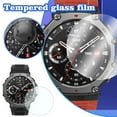 thumbnail image 2 of Daily Mix Store New Watch Tempered Glass Protect Film For AMAZFIT Anti-glare 3 T-Rex 1 x, 2 of 9
