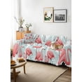 thumbnail image 3 of Pink Flamingo Couch Cover, Blue Summer Tropical Plants Leaves Sofa Cover Blanket for 1 Seat Cushion, Sectional Sofa Slipcover Furniture Protector for Living Room Bedroom 71''x91'', 3 of 9