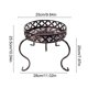 thumbnail image 3 of CaiYueKe European Style Single Tier Wrought Iron Plant Stand, Floor Standing Plant Holder, Decorative Flower Pot Stand, Balcony Plant Display Rack, Indoor Outdoor Plant Shelf, Garden Flower Pot Stand, 3 of 7