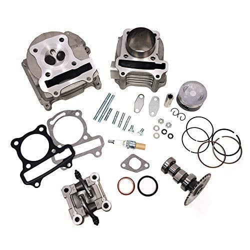 Complete Upgrade/Rebuild GY6 Cylinder Kit 100cc - 50mm piston, 70mm EGR Valves for 4-stroke 139QMB 139QMA