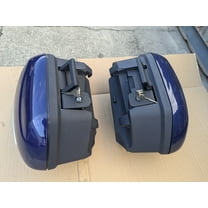 For Yamaha FJR1300 FJR 1300 Saddlebags Left Right Side Cases Trunk Pannier Blue