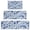 Blue Cute Hedgehog, variant on Cute Faces Pattern Kitchen Rugs Sets Of 3,Kitchen Runner Rugs Non Skid Washable,Decorative Kitchen Floor Mats for Kitchen,Sink,Laundry,17"x30"+ 17"x47" + 17"x59"