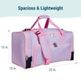 thumbnail image 3 of Wildkin Kids Weekender Duffel Bag for Boys and Girls, 22 Inch (Lilac), 3 of 8