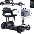thumbnail image 1 of ScootNGo 4-Wheel Foldable Mobility Scooter for Seniors - 44lbs Ultra Lightweight, Airline Approved, with USB Port & Removable Battery, 1 of 12