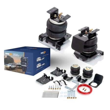 TORQUE Air Suspension Bags Kit with Internal Jounce Bumper for 2001-2010 Chevrolet Chevy Silverado 2500 3500 HD and GMC Sierra 2500 3500 HD 2500HD 3500HD Rear, Up to 7,500 lbs (TR75250)