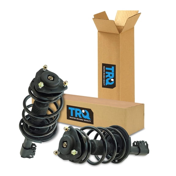 TRQ Front Strut & Coil Spring Assembly Set Driver & Passenger Sides Fits Select 11-14 Toyota Sienna