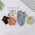thumbnail image 4 of Zoyueyie 5 Pairs Embroidery Fruit Pattern Creative Ankle Socks Comfortable Cotton Socks Low Cut Socks for Women Girls Ladies, 4 of 11