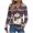 Purple, variant on Fall Fashion Must Haves Christmas Shirts for Women Holiday Fashion Top with Buttons Long Sleeve V Neck Christmas Print Blouse Fall Clothes My Items
