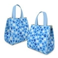 thumbnail image 2 of Blue Dog Paw Footprint Insulated Lunch Bag for Women & Adults,Large Portable Soft Cooler Lunch Bag,Thermal Food Storage Tote with Pearl Cotton,8.66L,8.75x5.75x9.5 Inch, 2 of 6
