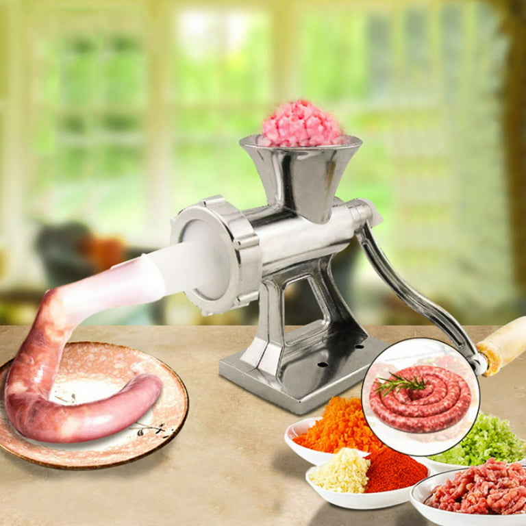 Tebru Household Kitchen Manual Meat Grinder Hand Crank Meat Pepper Mincer  Grinding Machine,Manual Meat Grinder,Hand Crank Meat Grinder