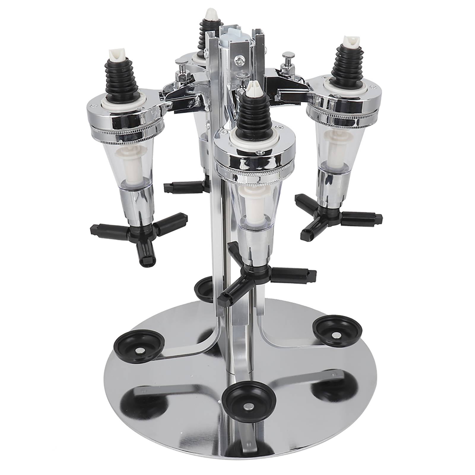 4Bottle Rotated Mounted Holder Wine Liquor Dispenser Alcohol Drink Shot