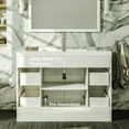 thumbnail image 3 of Eviva Lugano 48" White Modern Bathroom Vanity with White Integrated Acrylic Sink, 3 of 7