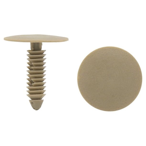 30Pzas Retenedores Beige Remache de 7mm X 25mm X 28mm de Plástico Vehículo Coche Guarnecido del Panel de Puerta