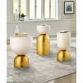 thumbnail image 3 of Pasargad Home Calista Brass/Ivory Side Table, 3 of 5