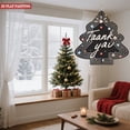 thumbnail image 2 of Stylish Metal Hanging Christmas Tree Wind Spinner - Festive Garden Decor with Colorful Handwritten ' Thank You ' Design, 2 of 7