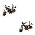thumbnail image 4 of Baohd Iron Motorcycle Art Sculpture Made Of Materials Gift Choice Artistic Workmanship Motorcycle Model Small 2Set, 4 of 6