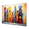 thumbnail image 2 of Designart "Mystical religion Stones enigmatic relics collage III In Yellow and Blue"Folk Religion Metal Wall Art Yellow Traditional Office Room Wall Art, 2 of 6