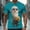 Mint Green, variant on Men's Funny Elderly T-shirt Short Sleeved T-shirt Round Neck Shirt Casual Daily Street Top Men's Top
