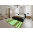 thumbnail image 5 of Ahgly Company Machine Washable Indoor Square Transitional Jade Green Area Rugs, 7' Square, 5 of 7