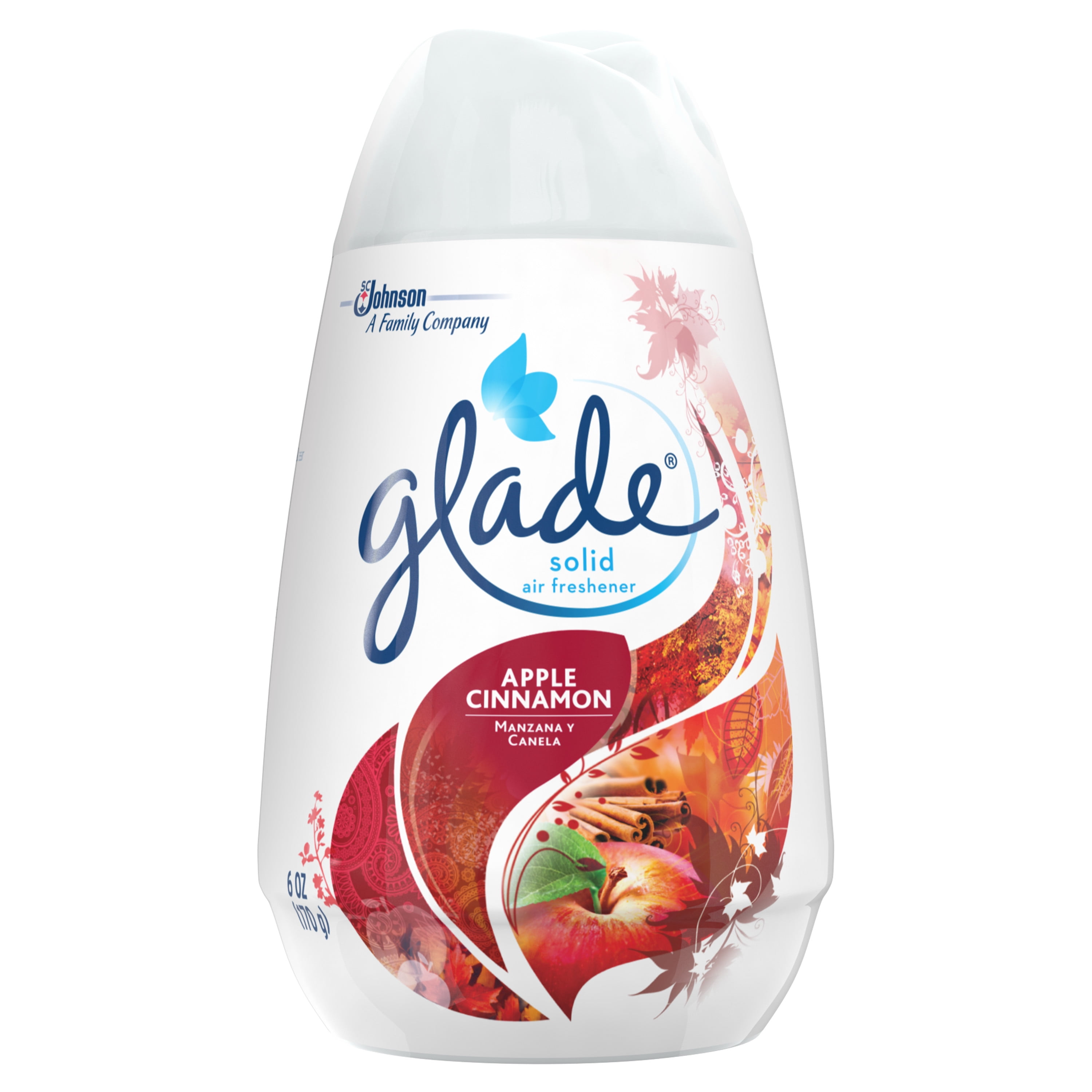 Glade Solid Air Freshener, Apple Cinnamon, 6 oz