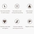 thumbnail image 4 of Rotating Mixing Mug, Electric Seamless Self Stirring Mug Heat Dissipation White Auto  For Work For Coffee, 4 of 8
