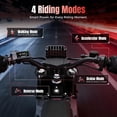 thumbnail image 4 of Yozma IN10 PRO Electric Dirt Bike, 5500W Peak Motor Max 50 Mph, 60V 27Ah Battery, 17"/14" Tires, Dual Hydraulic Brakes, All Terrain Motorized Dirt Bikes, Black, 4 of 10