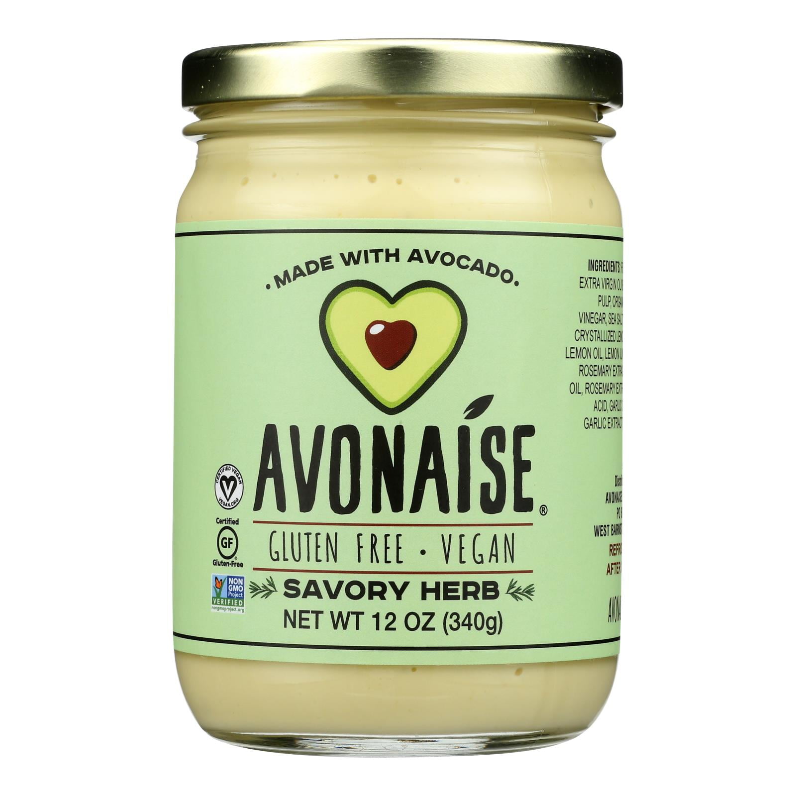 Avonaise, Vegan Mayo Substitute, Savory Herb, 12 oz.