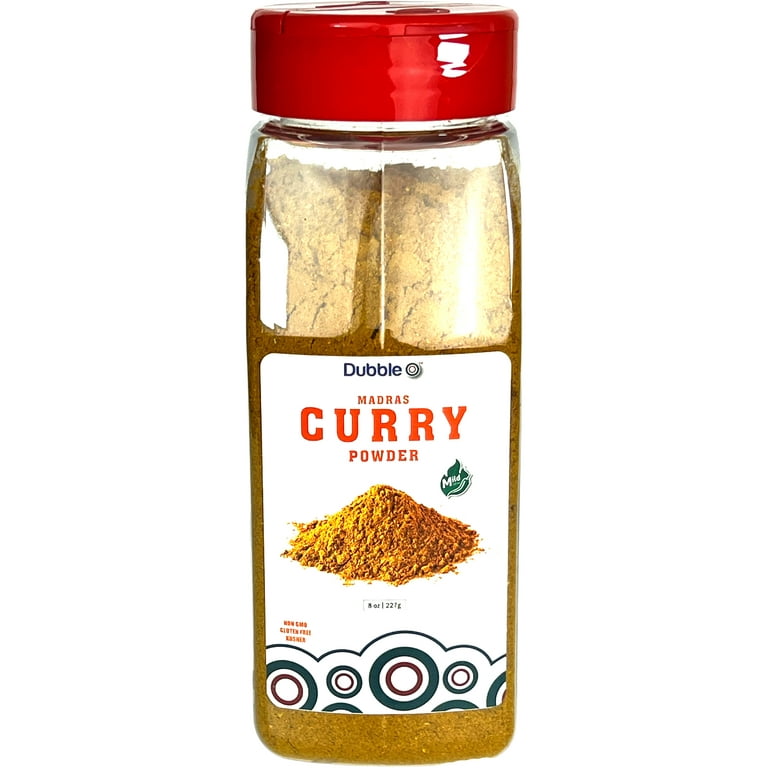 Dubble O Curry Powder, 8 oz, 13 Spices, Kosher, Halal, Sealed for