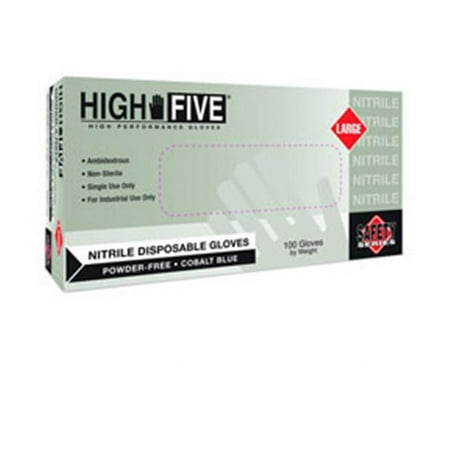 Microflex MFX-N273-L Glove PF 9.5 in. 4.0 mil Cobalt Blue Color 100 Per Box Large