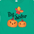 thumbnail image 4 of Inktastic Big Sister Pumpkins with Fall Leaves Girls Toddler T-Shirt, 4 of 5