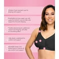 thumbnail image 5 of Exquisite Form 5100548 Fully® Slimming Wireless Full-Coverage Bra with Back Closure & Lace, 5 of 6