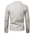 thumbnail image 4 of Men's casual stand-up collar jacket, PU leather jacket, motorcycle suit, diagonal zipper pocket design, 4 of 11