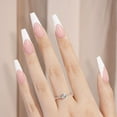 thumbnail image 2 of Fake Nail AILLSA French Gel Uñas Puntas para uñas, 180 unidades, ataúd largo, 2 of 7
