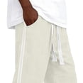thumbnail image 4 of Dagugfen Athletic Pants for Men Loose Fitted Drawstring Elastic Waist Summer Outdoor Basketball Workout Full Length Pants for Men, 4 of 6
