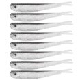 thumbnail image 2 of 8PCS Señuelo de pesca suave de silicona ecológica avanzada Super simulación Peces negros pequeños Cebo artificial para agua dulce Agua de mar en general, 2 of 8