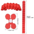 thumbnail image 2 of Uxcell 9.8ft Four Leaf Paper Flower Garland Hanging Streamers for Party Wedding Decor, Red 6 Pack, 2 of 7