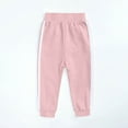 thumbnail image 3 of Spazoro Toddler Girls Boys Sweatpants, Elastic Waist Baggy Solid Long Sleeve Casual Jogger for Sports Pink Size 10-11T, 3 of 7