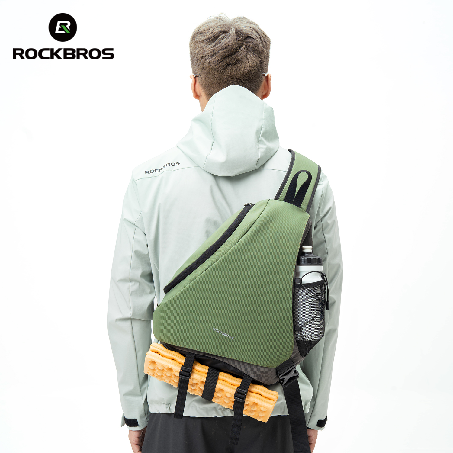 ROCKBROS Sling Backpack Outdoor Cycling Bow/Arrow Crossbody Bag Single Shoulder Straos 11.5L Capacity Lightweight Water-repellent Comfort Bags