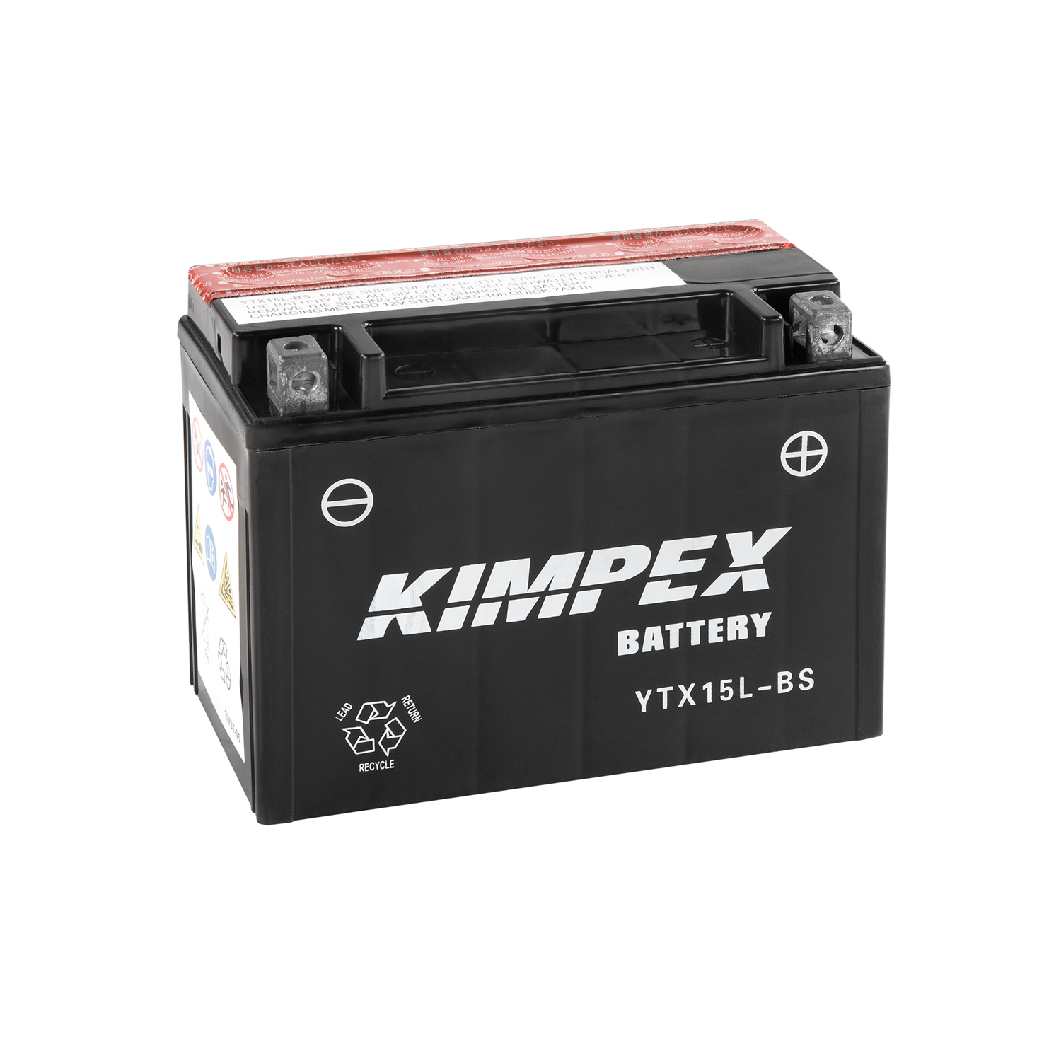 Kimpex Maintenance Free Battery Ref. YTX15LBS 12 Volt ATV Motorcycle