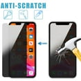 thumbnail image 3 of For Apple iPhone 12 Mini 5.4 inch Privacy Glass Screen Protector, 3 of 5