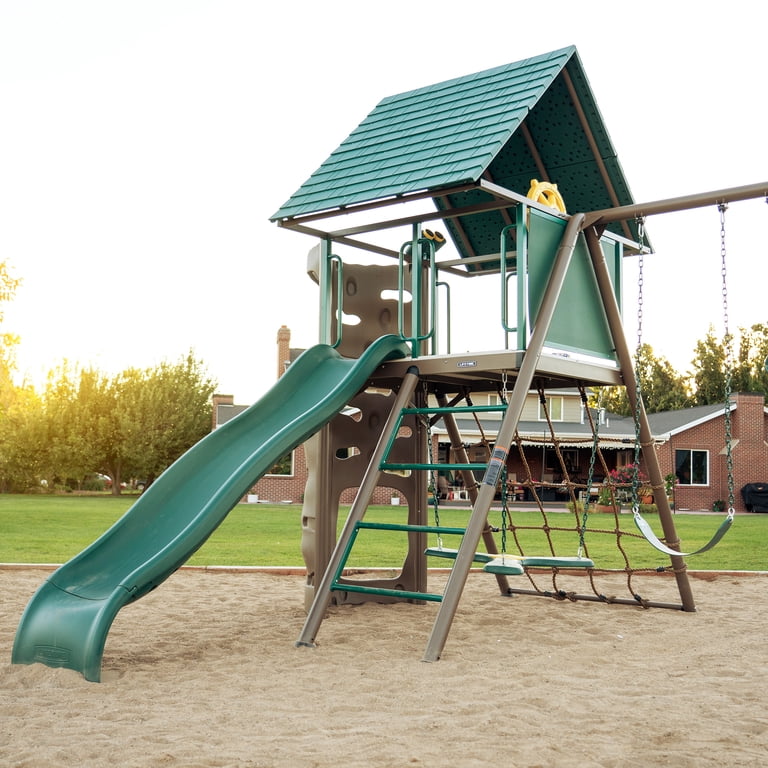 ˙˚ʚ ℳ ɞ˚˙ Lifetime, Kid's Big Stuff Metal Swing Set, 91069, Outdoor