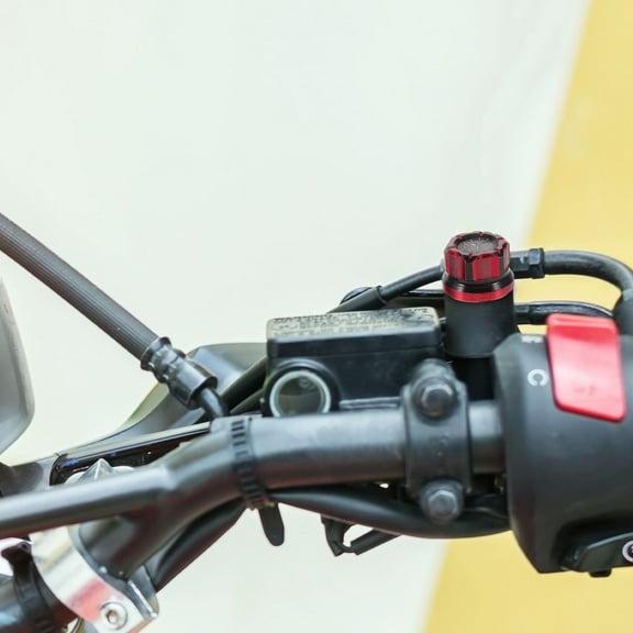 LEORX Aluminum Alloy Motorcycle Mirror Extenders Motorcycle Mirror Hole Plugs 1 Pair Red