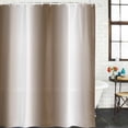 thumbnail image 3 of Brown White Ombre Waterproof Fabric Shower Curtain,Vintage Minimalist Country Gradient Waterproof Fabric Shower Curtain for Bathroom Curtains Bathtubs Shower Curtains with 12 Hooks Small 36x72in, 3 of 8